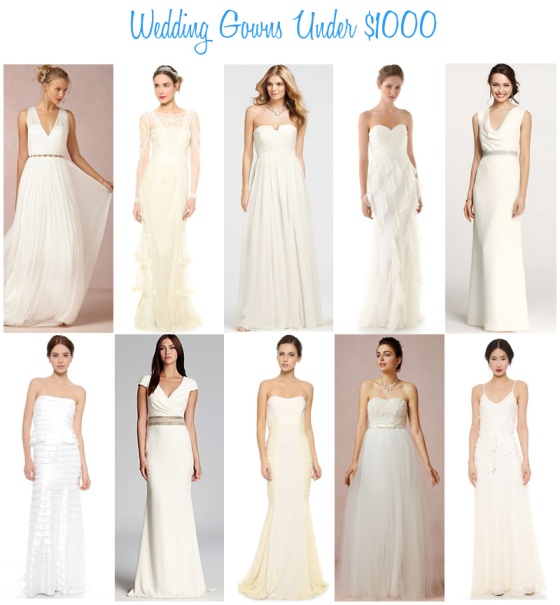 Availendar: Wedding Gowns Under $1000